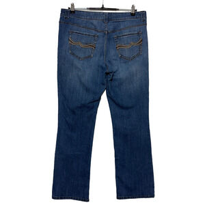 Christopher Banks Jeans Womens 8 Blue Straight Mid Rise Stretch Measures 34X31